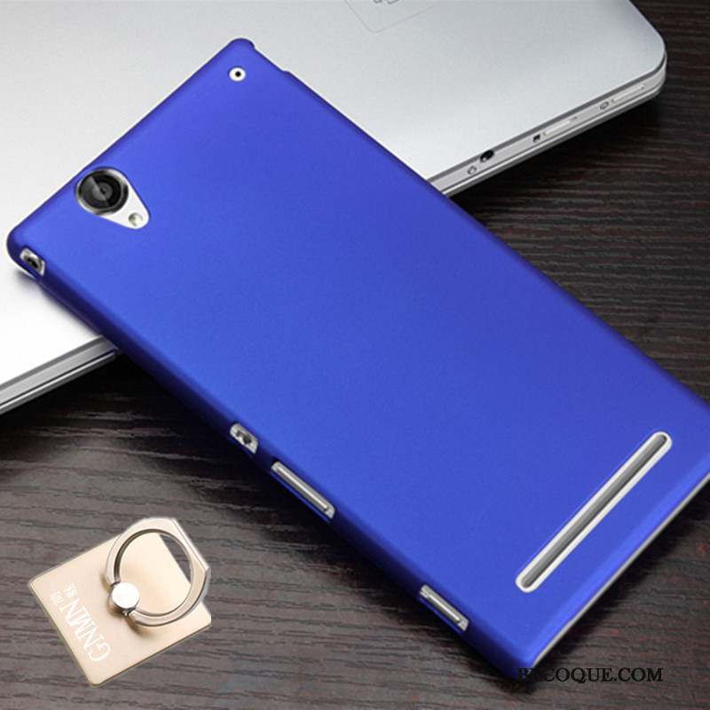 Sony Xperia T2 Protection Étui Difficile Coque De Téléphone Bleu