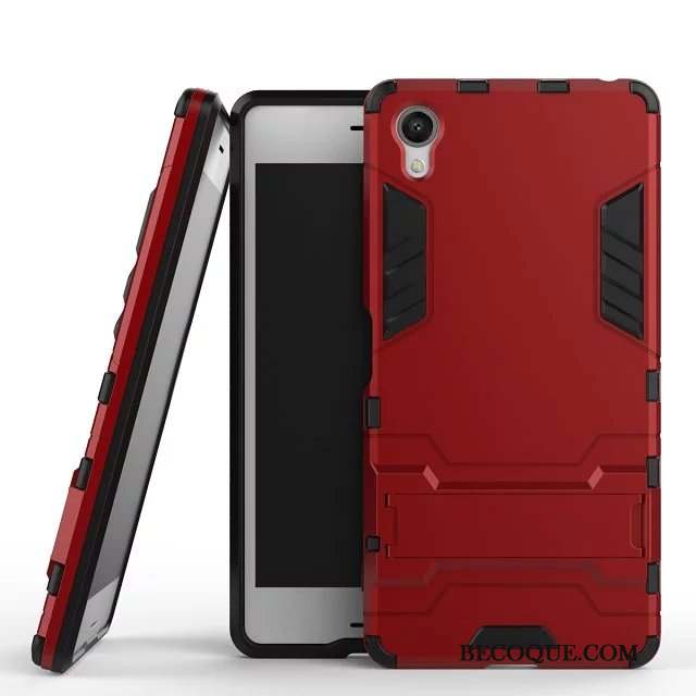 Sony Xperia X Coque Personnalité Rouge Téléphone Portable Outdoor Incassable Étui