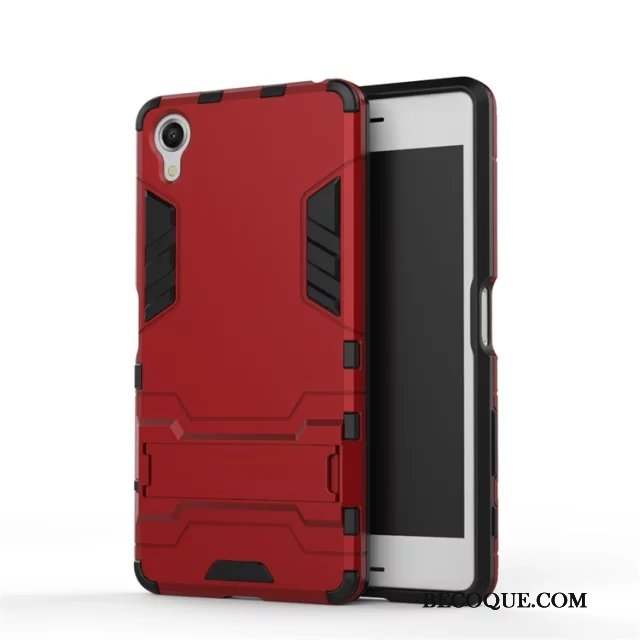 Sony Xperia Xa Coque De Téléphone Étui Support Incassable Rouge Protection