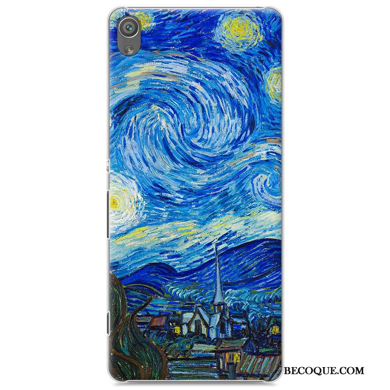 Sony Xperia Xa Dessin Animé Tendance Étui Coque Bleu Protection