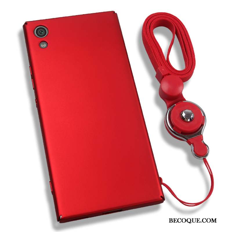 Sony Xperia Xa1 Coque De Téléphone Protection Rouge Étui Ornements Suspendus