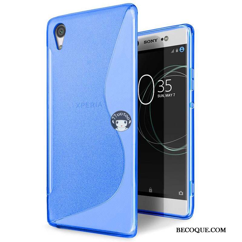 Sony Xperia Xa1 Ultra Coque Silicone Incassable Étui Bleu Fluide Doux