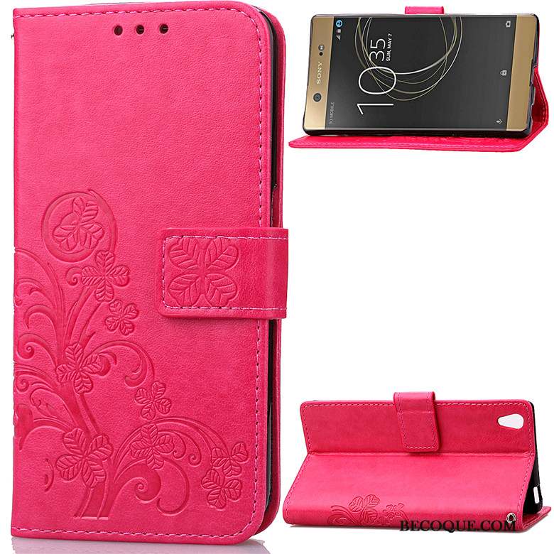 Sony Xperia Xa1 Ultra Protection Rouge Coque Étui De Téléphone Ornements Suspendus