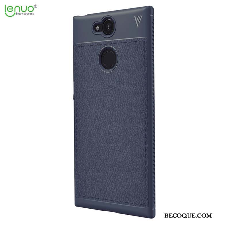 Sony Xperia Xa2 Incassable Coque De Téléphone Bleu Marin Protection Étui