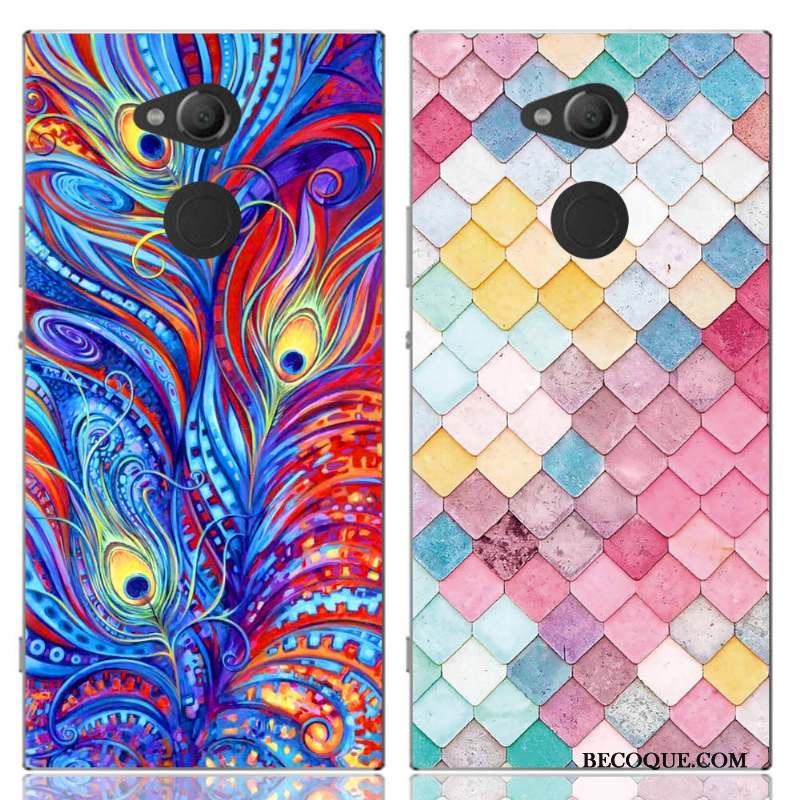 Sony Xperia Xa2 Ultra Peinture Multicolore Coque Téléphone Portable Étui De Téléphone