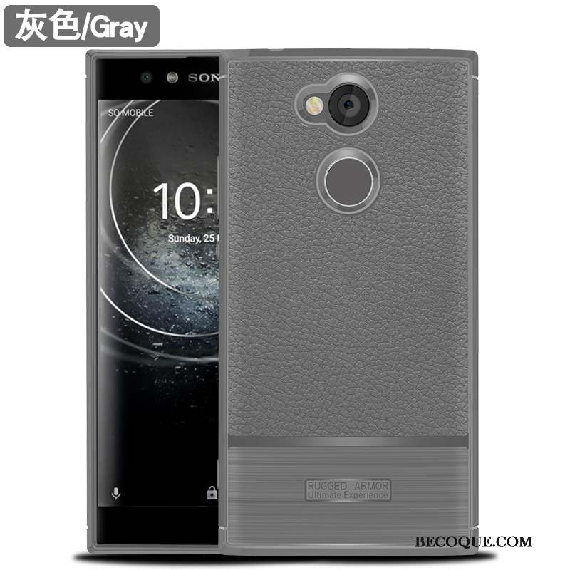 Sony Xperia Xa2 Ultra Étui Gris Fluide Doux Coque De Téléphone Incassable Protection