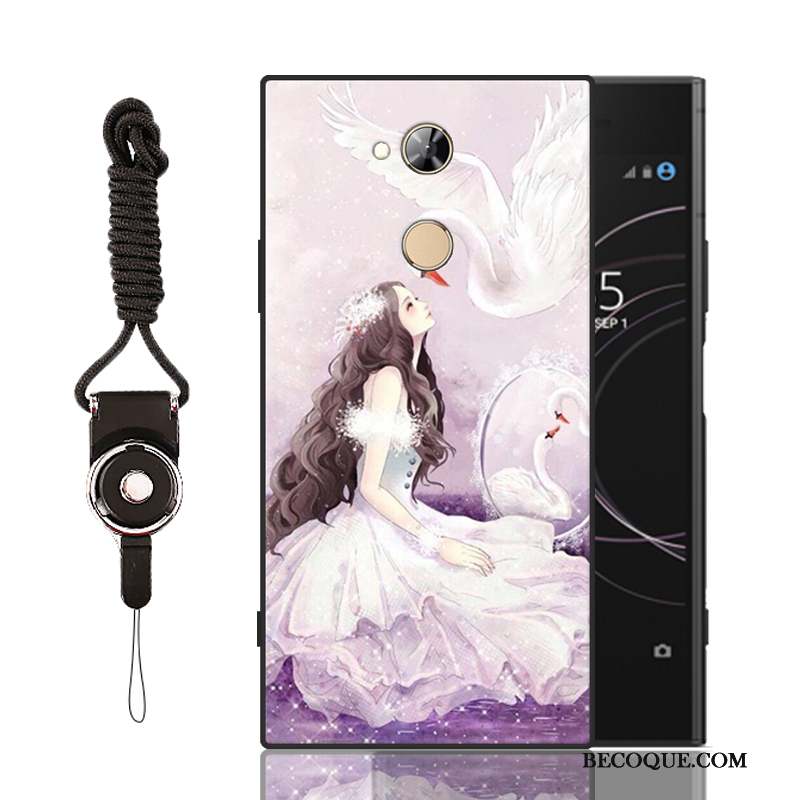 Sony Xperia Xa2 Étui Coque De Téléphone Incassable Fluide Doux Violet Silicone