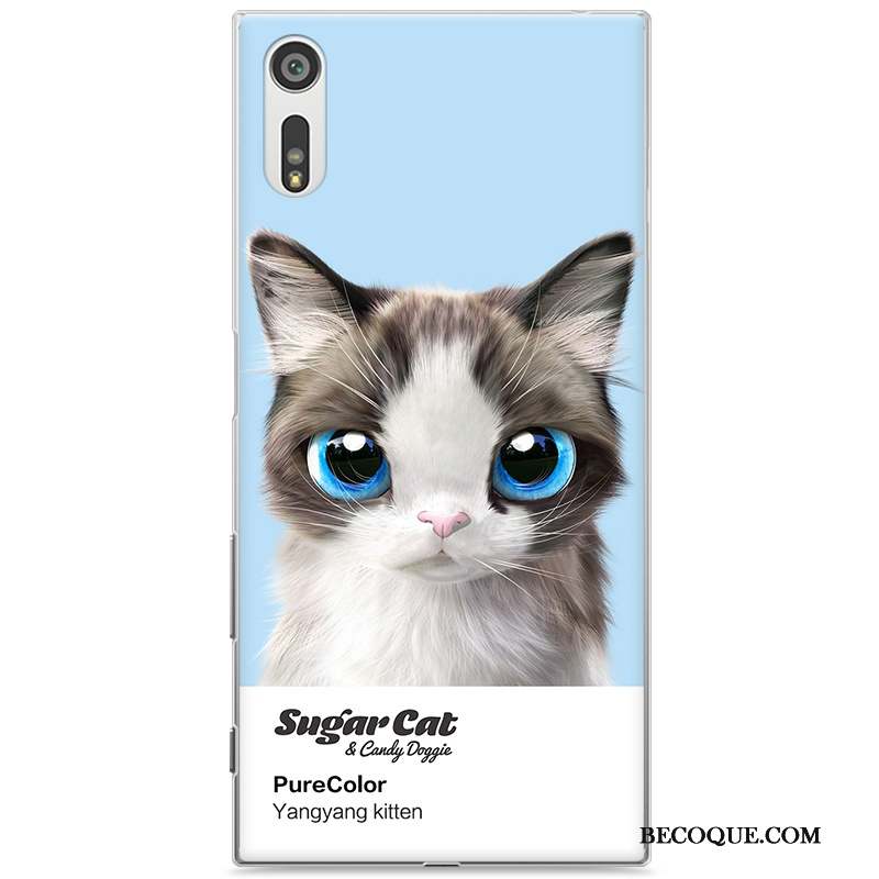 Sony Xperia Xz Coque Chat Téléphone Portable Difficile Étui Dessin Animé