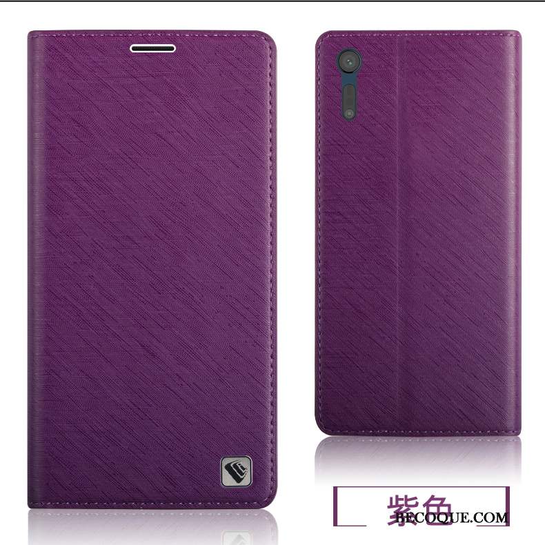 Sony Xperia Xz Coque Téléphone Portable Étui Protection Silicone Fluide Doux Violet