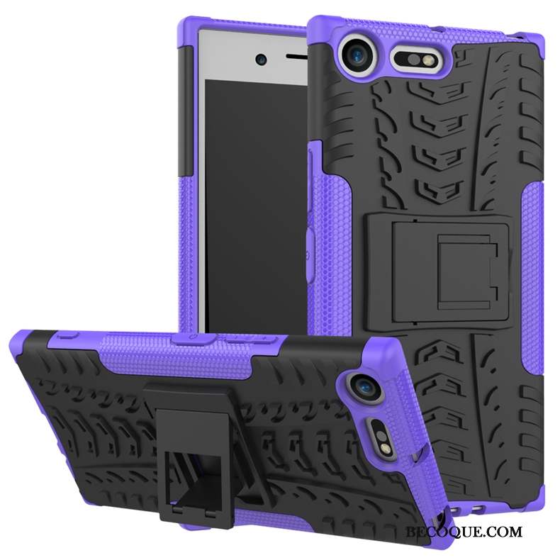 Sony Xperia Xz Premium Étui Coque Protection De Téléphone Violet Incassable