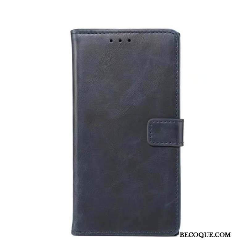 Sony Xperia Xz1 Boucle Protection Étui En Cuir Carte Bleu Coque De Téléphone