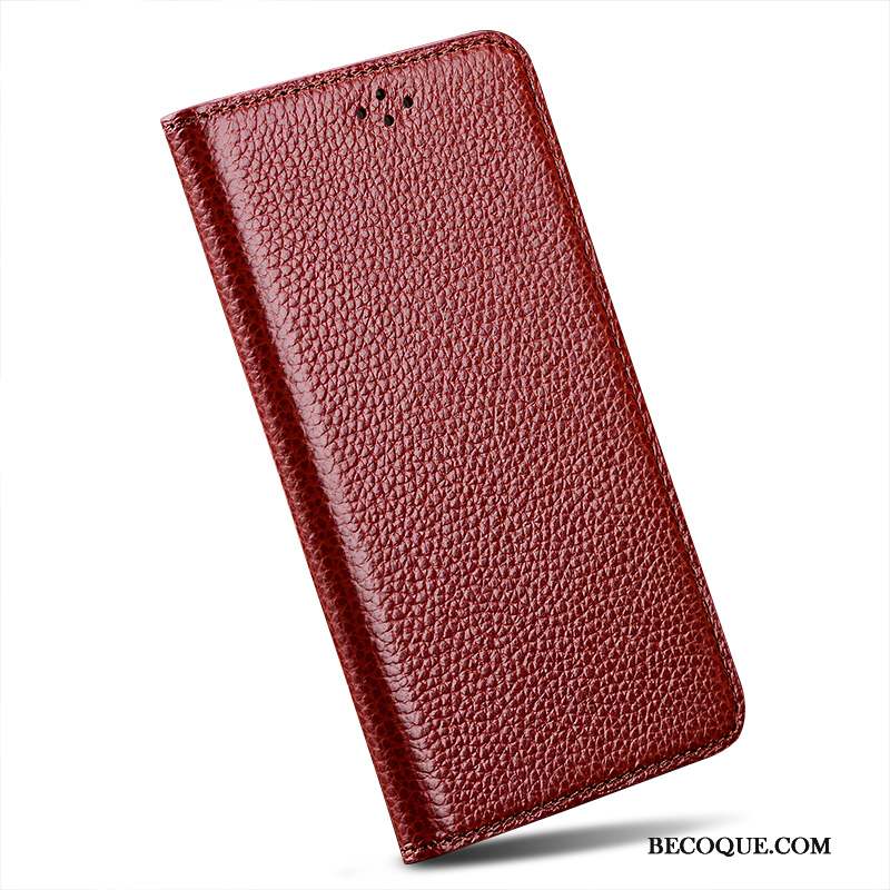 Sony Xperia Z2 Simple Coque De Téléphone Vin Rouge Protection Étui En Cuir Clamshell