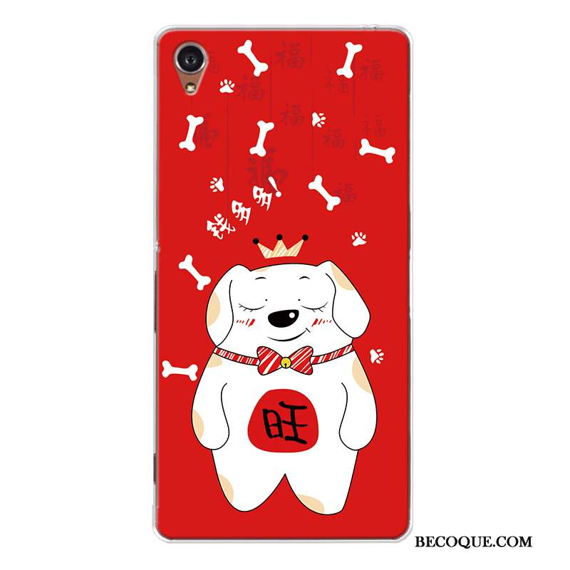 Sony Xperia Z5 Coque De Fête Silicone Rouge Chiens Tout Compris Fluide Doux
