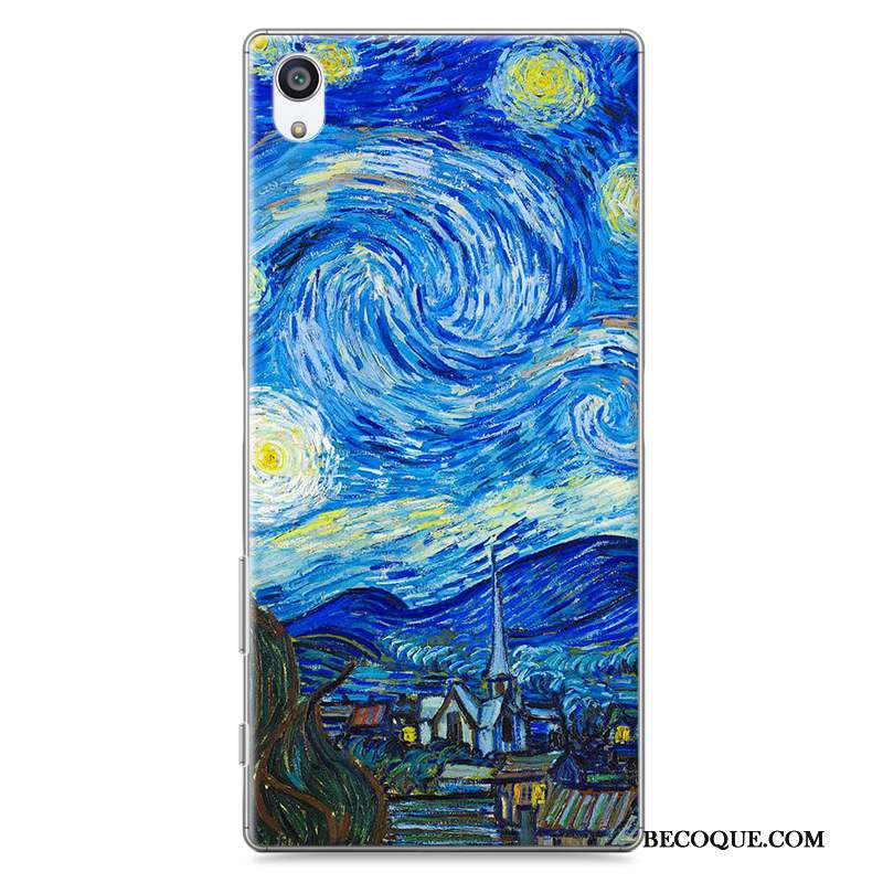 Sony Xperia Z5 Difficile Dessin Animé Bleu Coque Étui De Téléphone