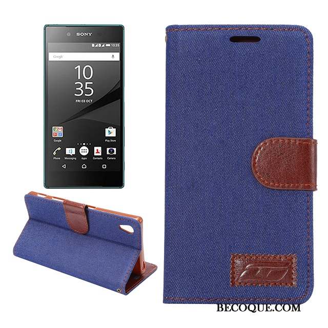 Sony Xperia Z5 Tissu Téléphone Portable Fluide Doux Étui En Cuir Coque De Téléphone Modèle Fleurie