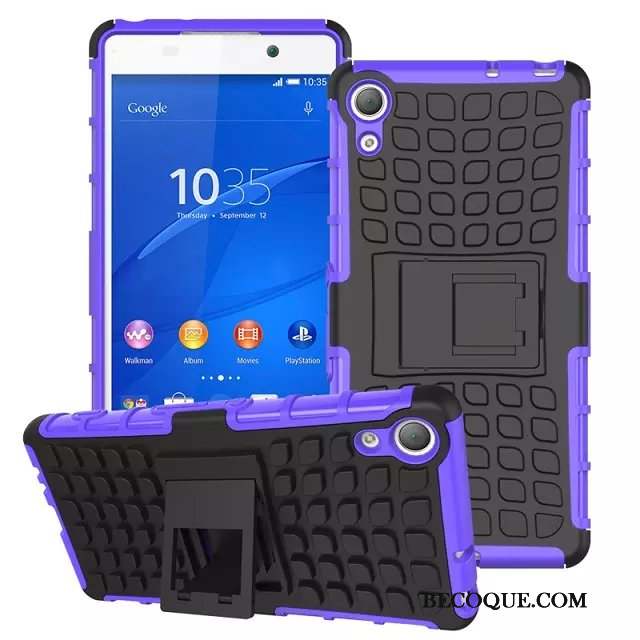 Sony Xperia Z5 Étui Téléphone Portable Violet Support Coque Incassable