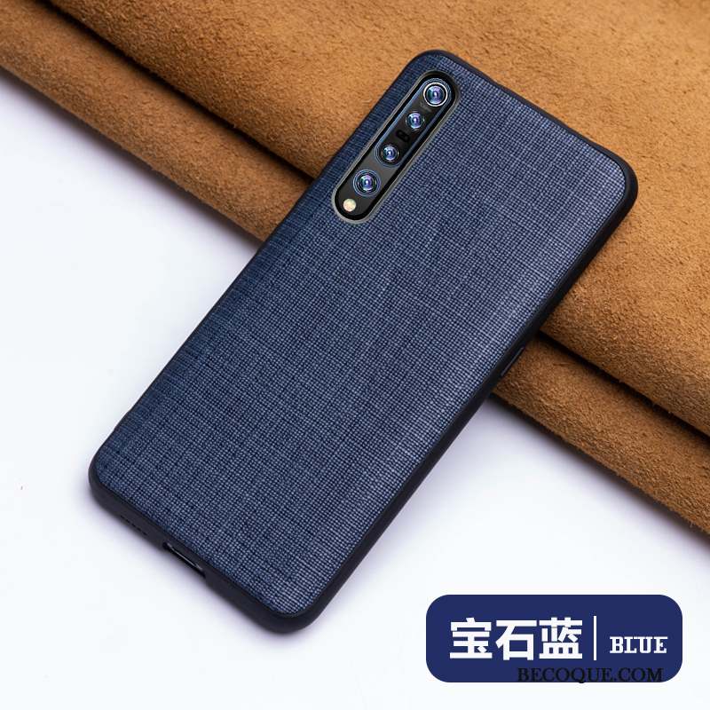 Xiaomi Mi 10 Pro Cuir Véritable Coque Mode Petit Incassable Business