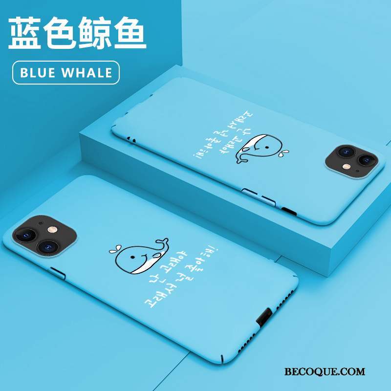 iPhone 11 Coque Créatif Protection Bleu Difficile Incassable Tout Compris