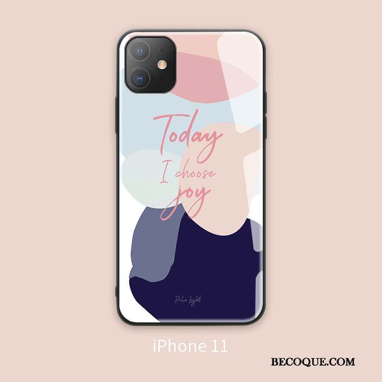 iPhone 11 Coque Créatif Tout Compris Marque De Tendance Très Mince Incassable Bleu