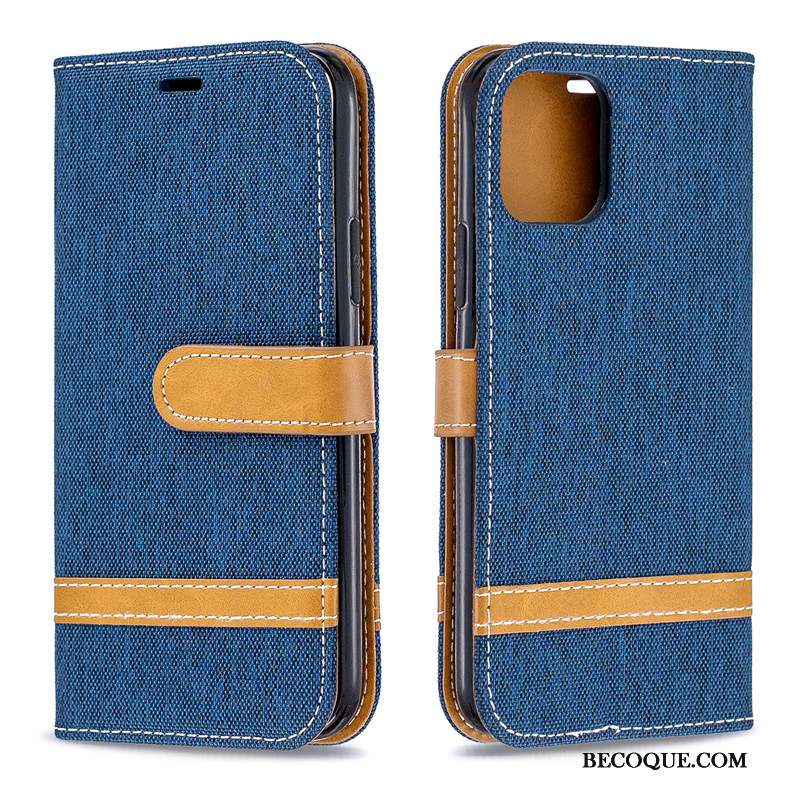 iPhone 11 Coque De Téléphone Nouveau Housse Portefeuille Protection Bleu