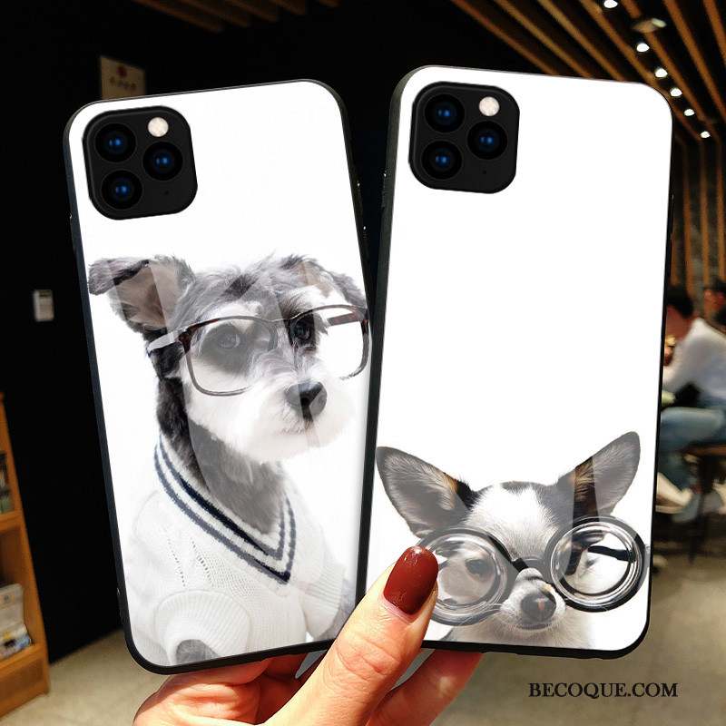 iPhone 11 Pro Coque Blanc Mode Tout Compris Mignonne Incassable Gentilhomme