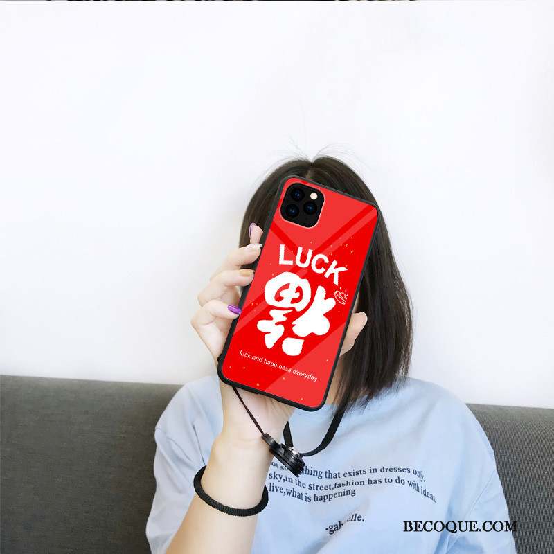 iPhone 11 Pro Coque De Fête Incassable Style Chinois Tout Compris Protection Rouge