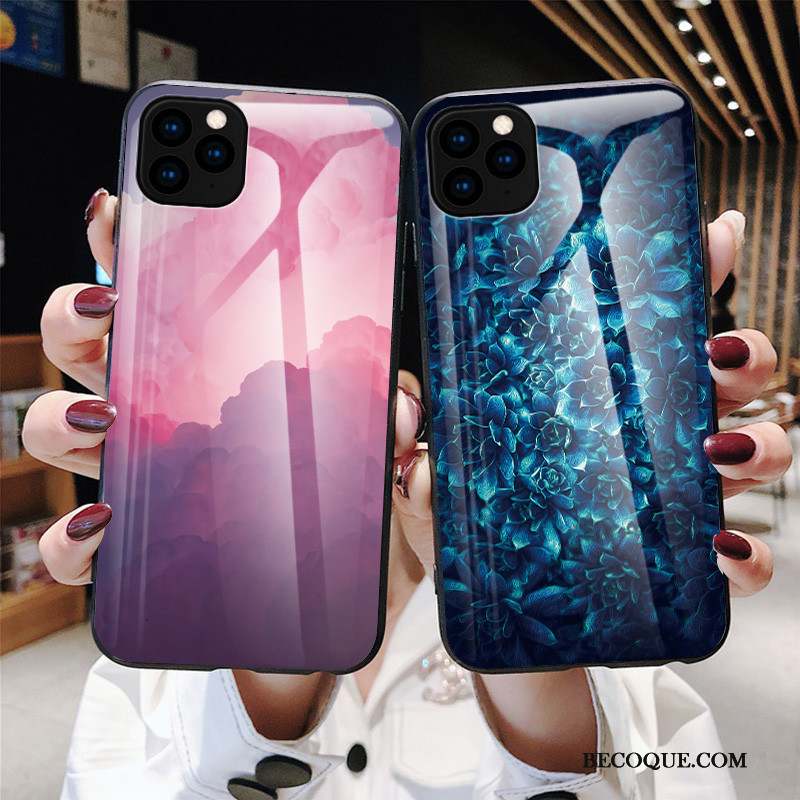 iPhone 11 Pro Max Art Coque Nouveau Sakura Simple Verre