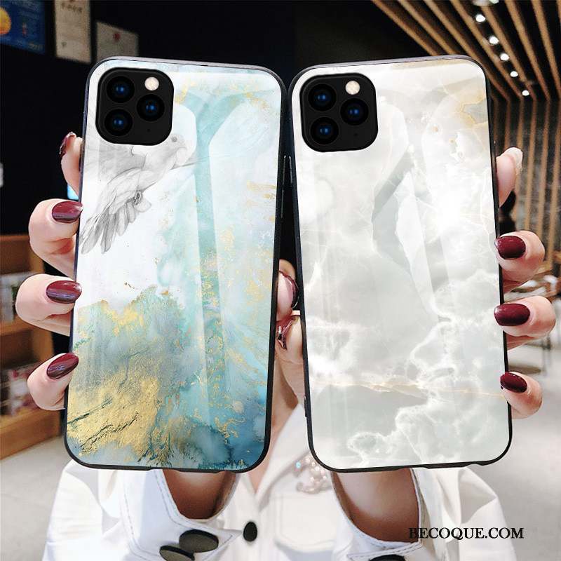 iPhone 11 Pro Max Coque De Téléphone Verre Racé Simple Grand Luxe