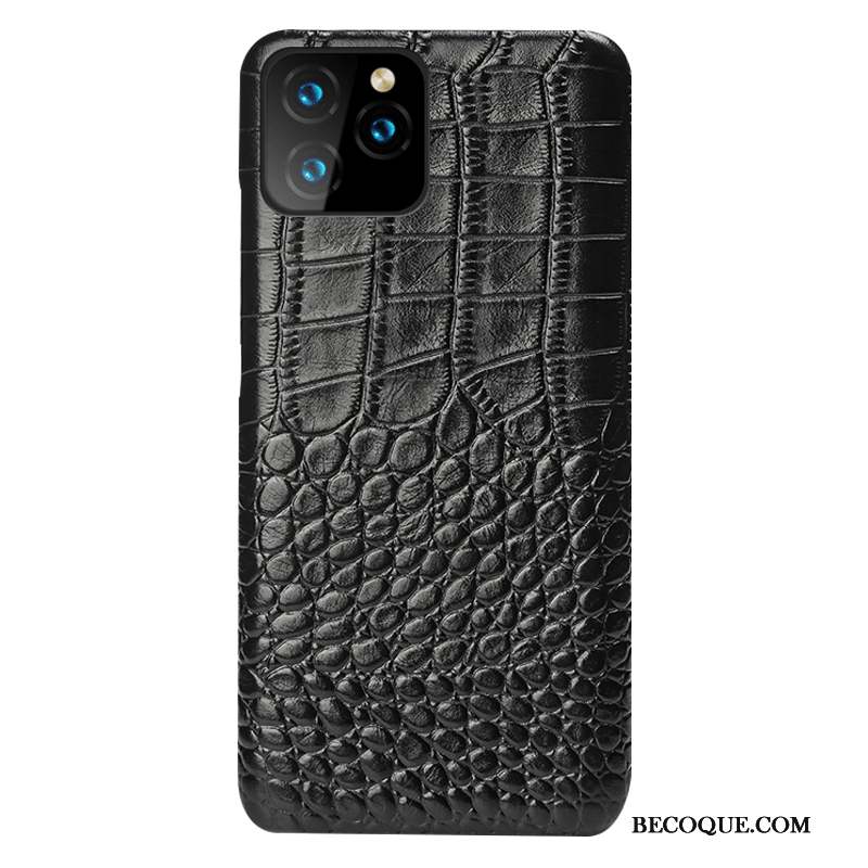 iPhone 11 Pro Max Coque Noir Personnalisé Sac Nouveau Simple Business