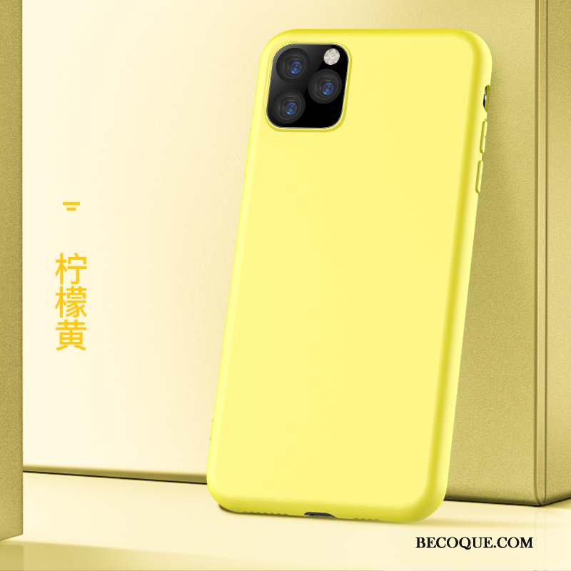iPhone 11 Pro Max Coque Silicone Fluide Doux Nouveau Incassable Personnalité Étui