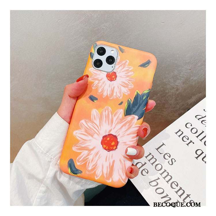 iPhone 11 Pro Max Coque Silicone Peinture À L'huile Incassable Art Fluide Doux Tout Compris