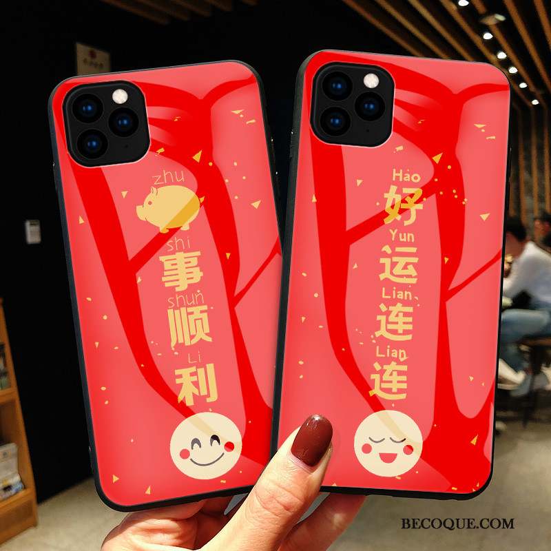 iPhone 11 Pro Max Coque Tout Compris Incassable Rouge Protection Charmant Étui