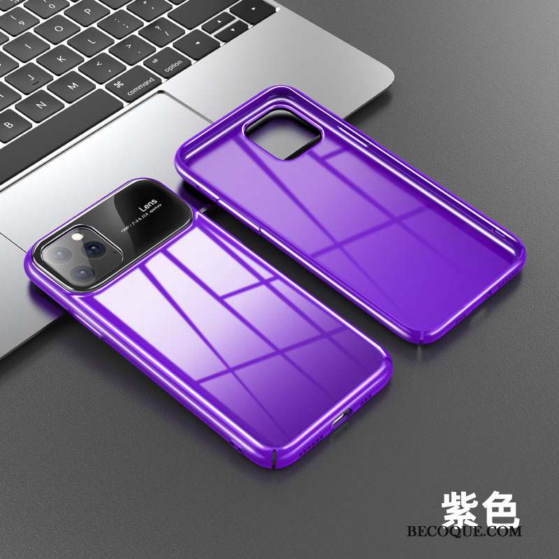 iPhone 11 Pro Max Marque De Tendance Net Rouge Très Mince Violet Nouveau Coque