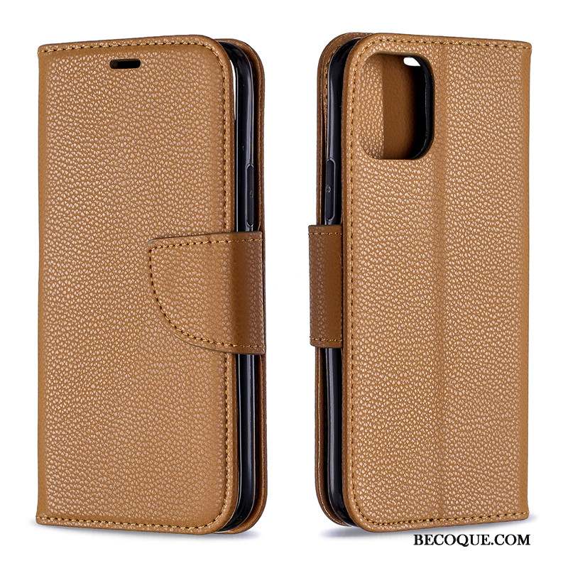 iPhone 11 Étui En Cuir Tendance Portefeuille Coque De Téléphone Tout Compris Housse