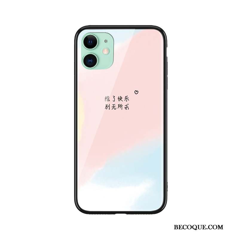 iPhone 12 Mini Coque Personnalité Amoureux Rose Mode Créatif Difficile