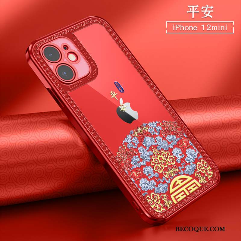 iPhone 12 Mini Mini Nouveau Coque Incassable De Téléphone Style Chinois