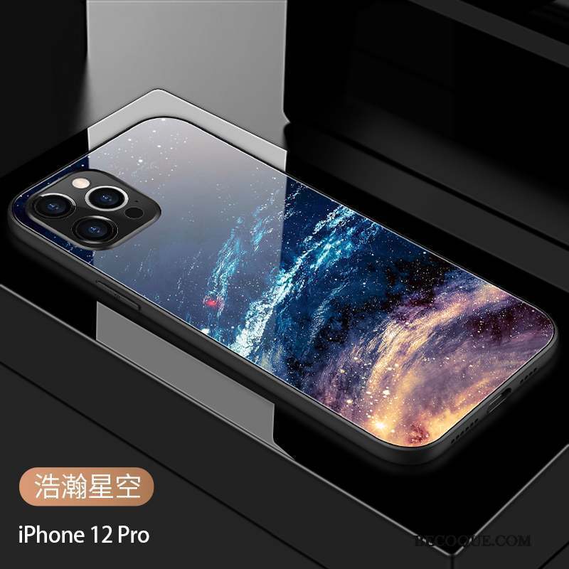 iPhone 12 Pro Coque Miroir Marque De Tendance Silicone Incassable Carré Amoureux