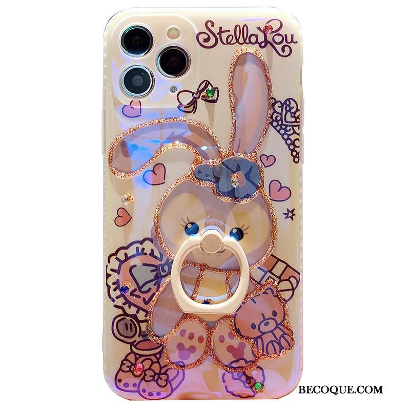 iPhone 12 Pro Max Coque De Téléphone Lapin Support Une Agrafe Anneau