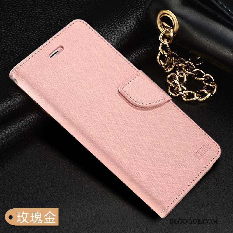 iPhone 12 Pro Max Housse Coque De Téléphone Étui En Cuir Or Rose