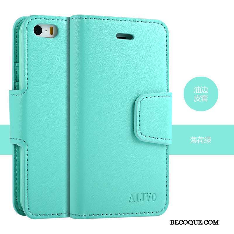 iPhone 5/5s Coque Nouveau Bleu Protection Housse Étui Étui En Cuir