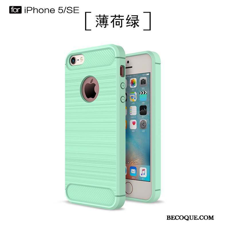 iPhone 5/5s Coque Tendance Fluide Doux Étui Fibre Délavé En Daim Protection