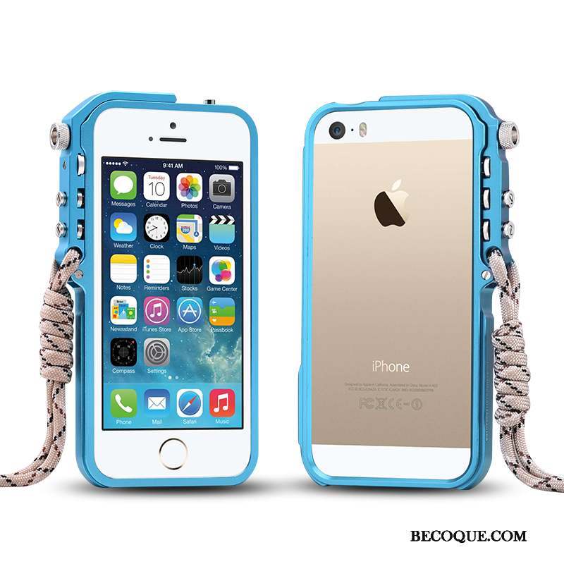 iPhone 5/5s Incassable Bleu Coque De Téléphone Étui Border Protection