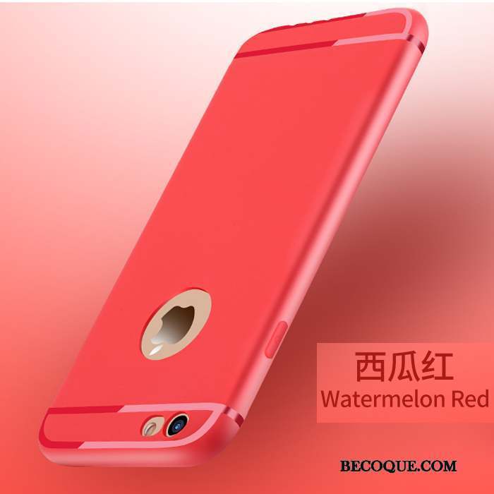 iPhone 5/5s Incassable Protection Coque De Téléphone Silicone Rouge Simple
