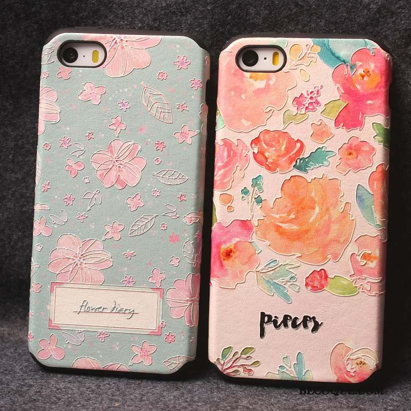 iPhone 5/5s Rose Coque De Téléphone Étui Personnalité Dessin Animé Tout Compris