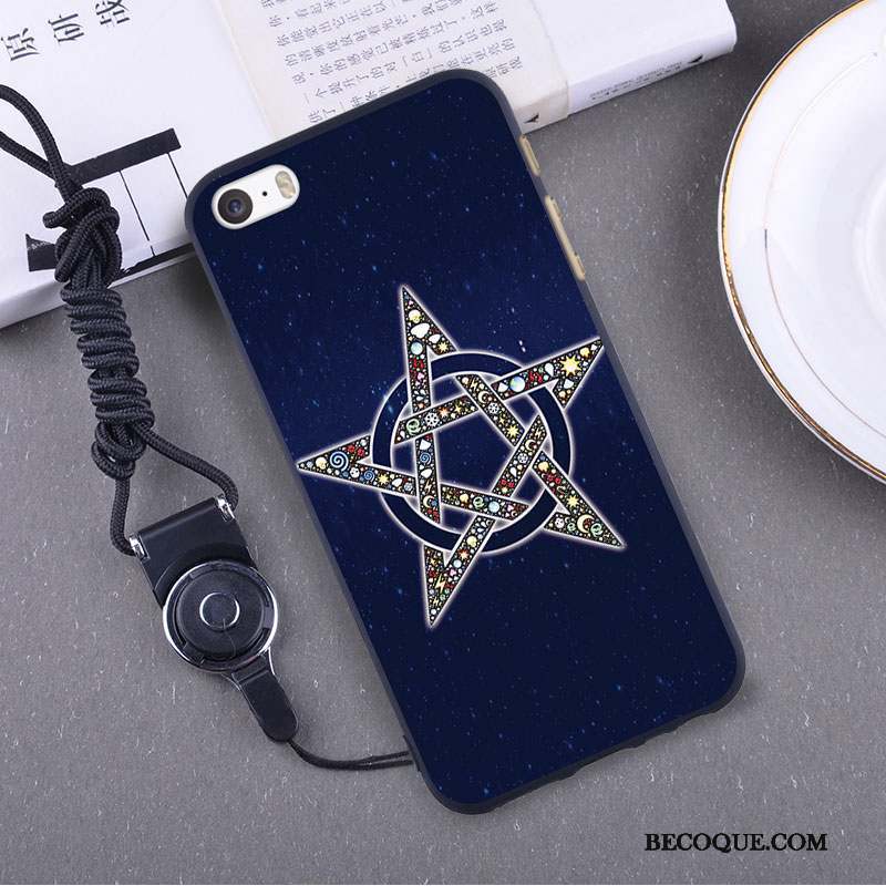 iPhone 5/5s Silicone Mince Étui Coque Bleu Fluide Doux