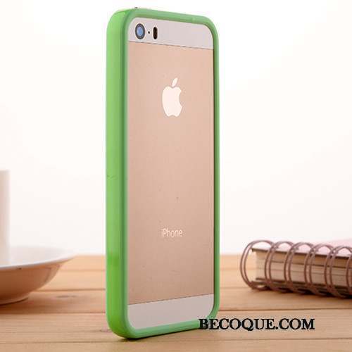 iPhone 5/5s Étui Protection Vert Coque De Téléphone Silicone Fluide Doux