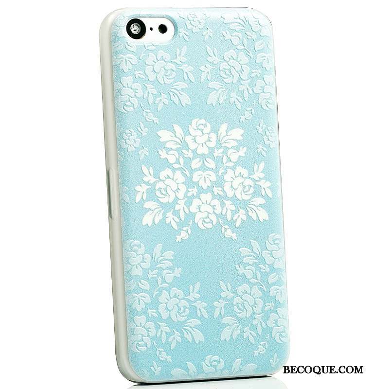 iPhone 5c Charmant Coque De Téléphone Délavé En Daim Dessin Animé Téléphone Portable Gaufrage