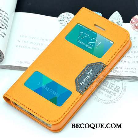 iPhone 5c Jaune Protection Étui En Cuir Coque De Téléphone Housse