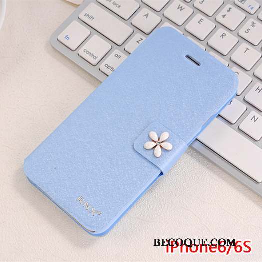 iPhone 6/6s Difficile Protection Incassable Coque De Téléphone Étui En Cuir Bleu