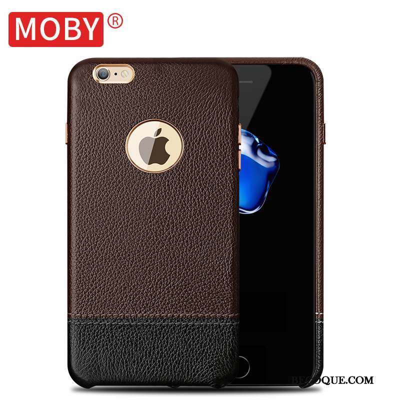 iPhone 6/6s Luxe Incassable Coque De Téléphone Étui Nouveau Cuir Véritable